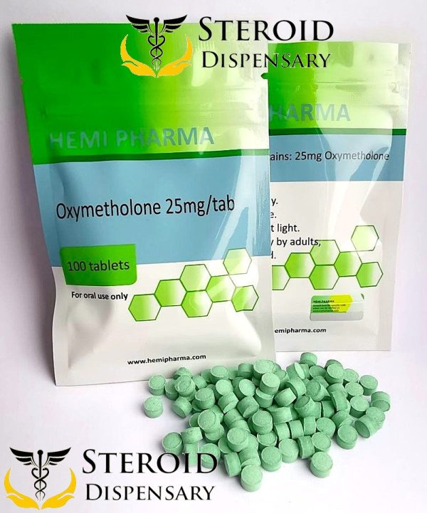 Anadrol/Oxy 25mg x 100 Tabs Lab Tested Hemi Pharma